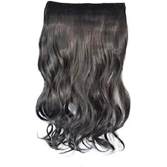 DILLARDS Natural Black Long Curly Hair Extension - Image 1